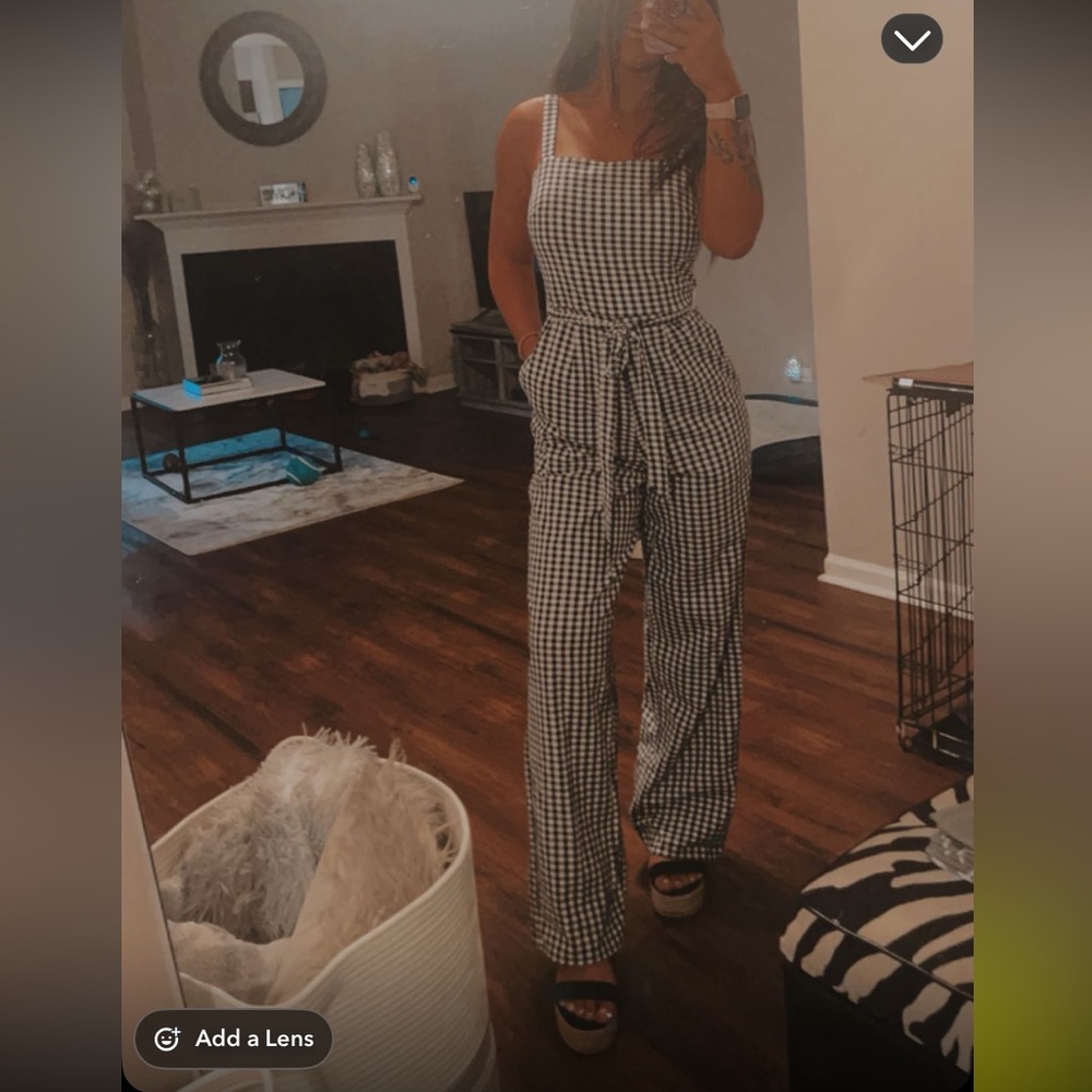 Gingham Checkered Jumpsuit
